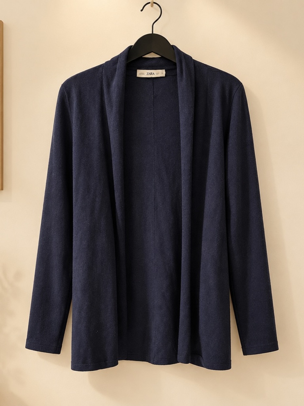 ZARA Navy Open-Front Women's Blazer Cardigan